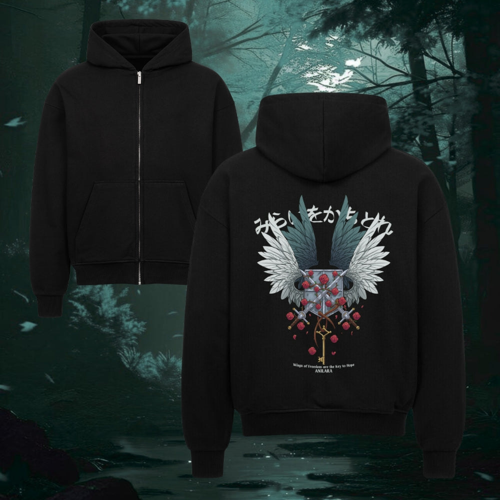 Anilara Attack on Titan Anime Clothing Zipper