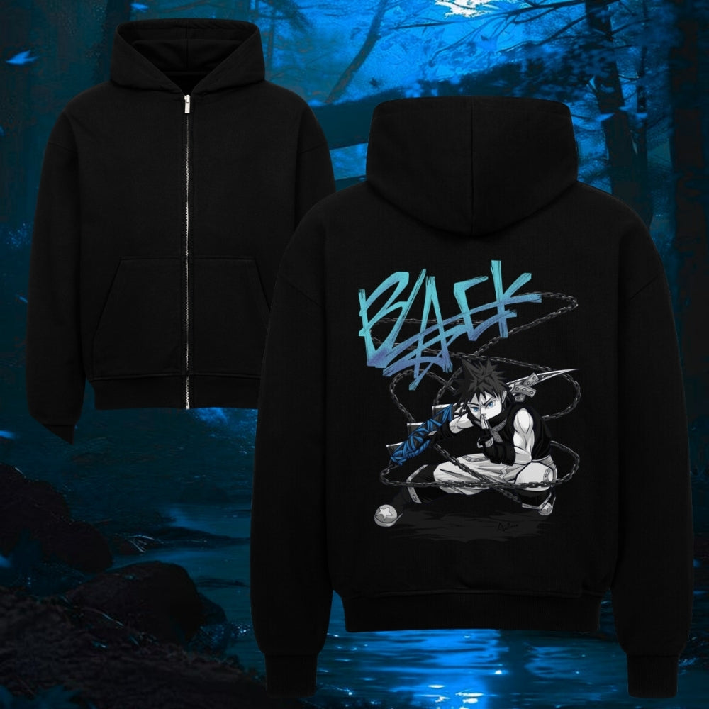 Anilara Black Star Zipper Soul Eater Anime Clothing