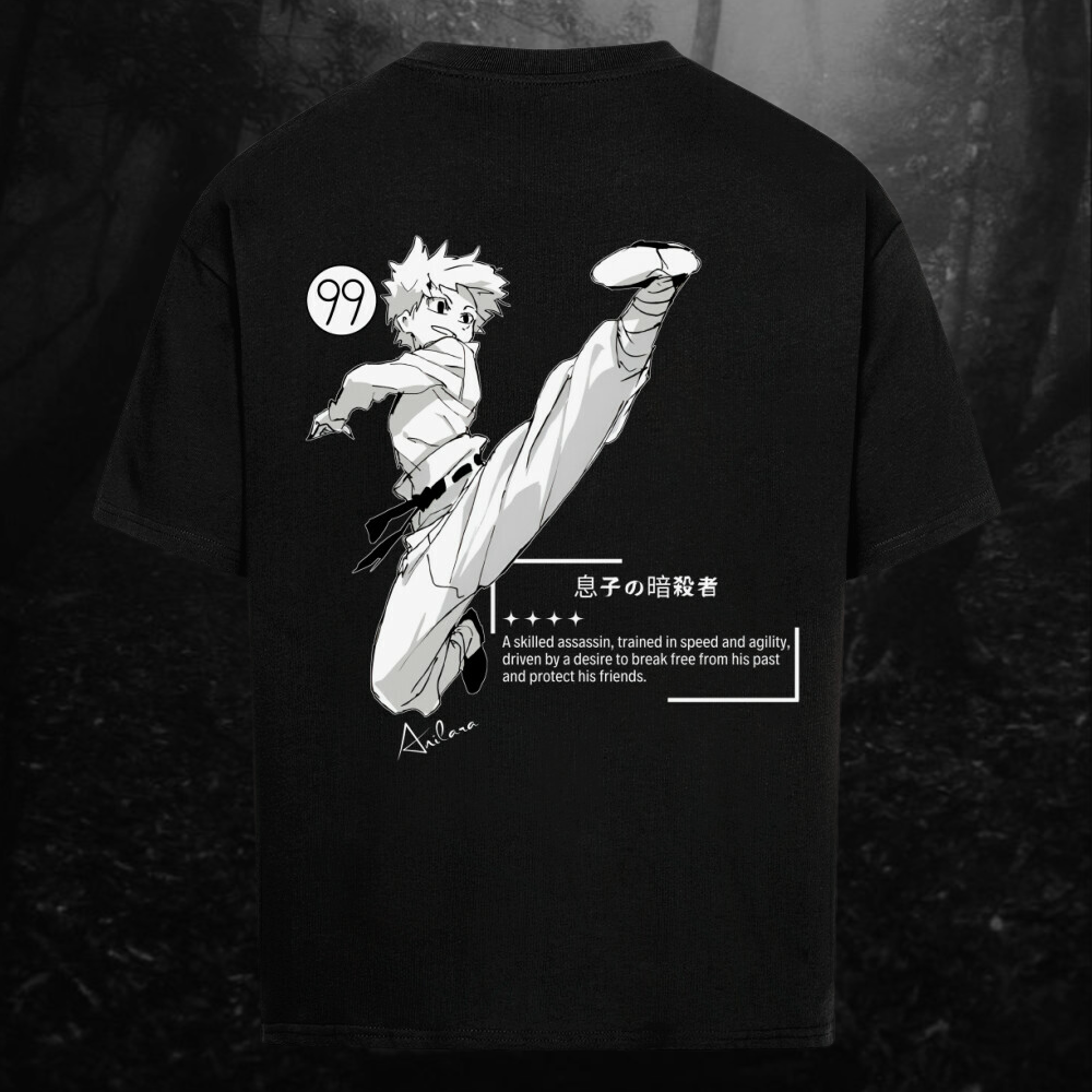 Anilara Killua Zoldyck Tshirt Hunter x Hunter Anime Clothing