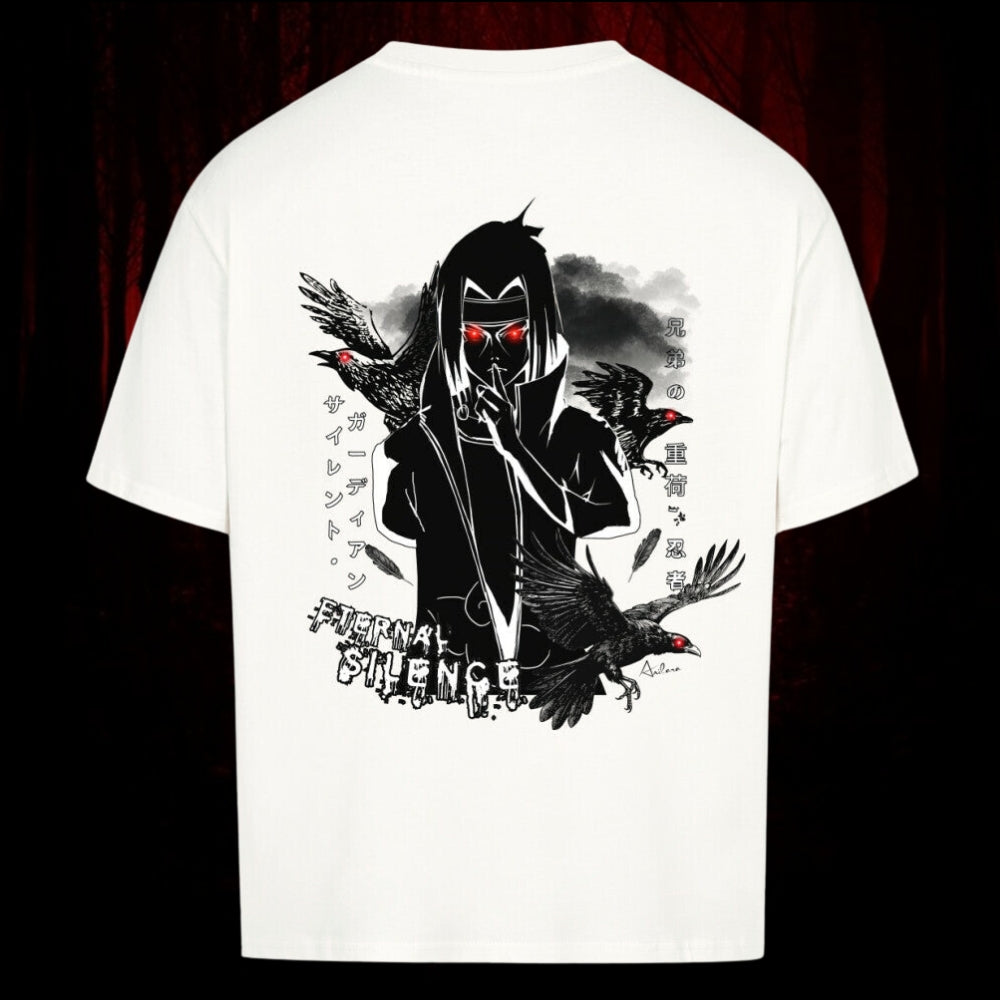 Anilara Itachi Silence Tshirt Mockup Naruto Anime Clothing
