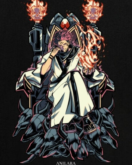 Anilara Sukuna Tshirt Jujutsu Kaisen Anime Clothing