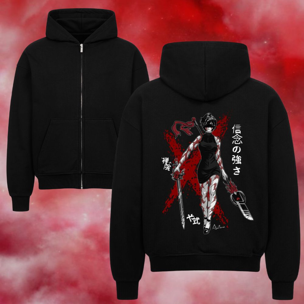 Anilara Maki Zenin Zipper Jujutsu Kaisen Anime Clothing