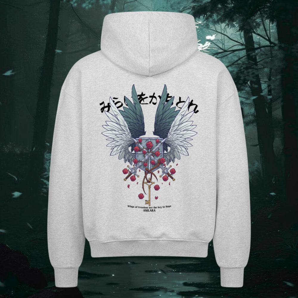 Anilara Attack on Titan Anime Clothing Zipper