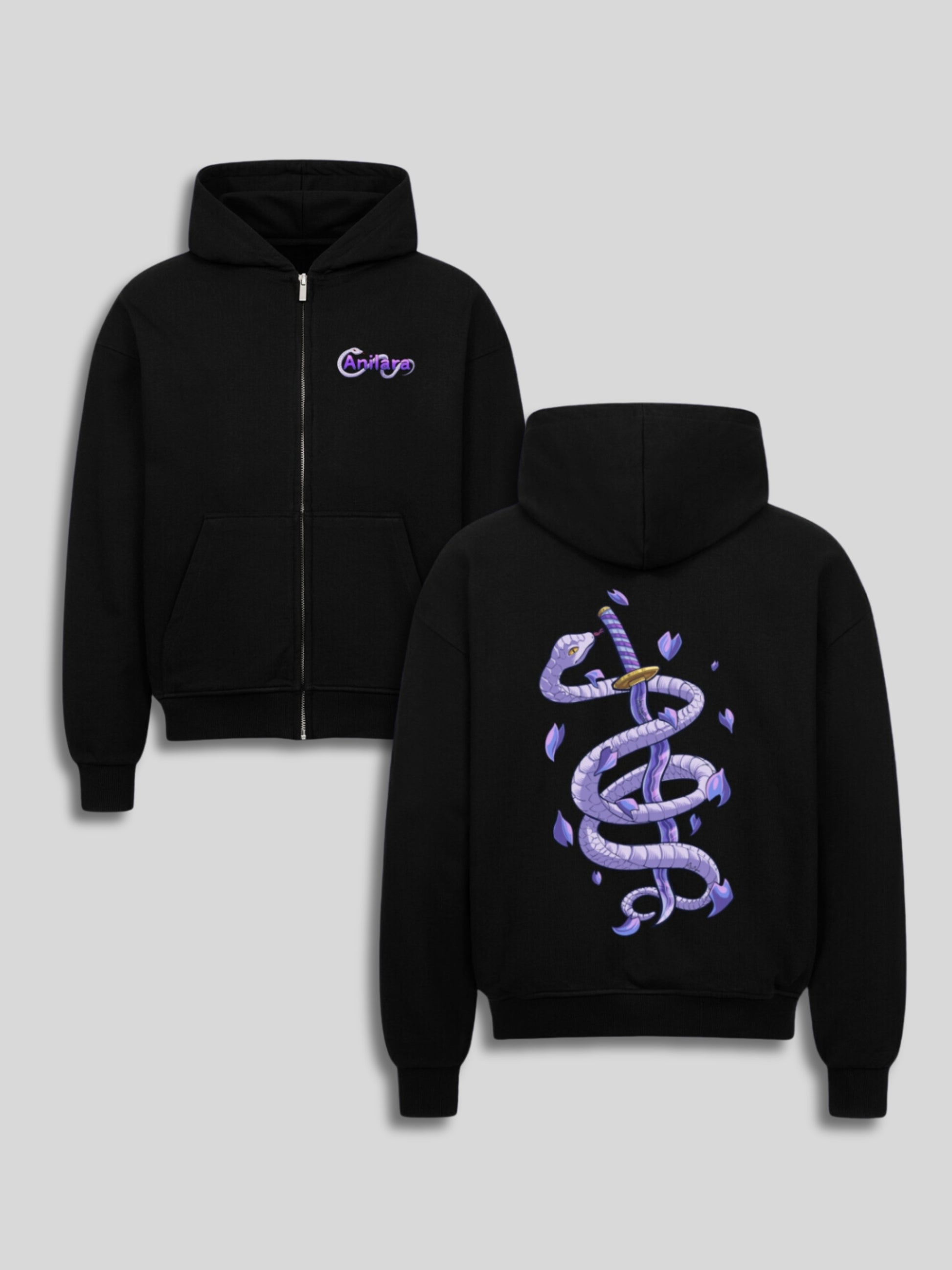 Anilara Obonai Zipper Demon Slayer Anime Clothing