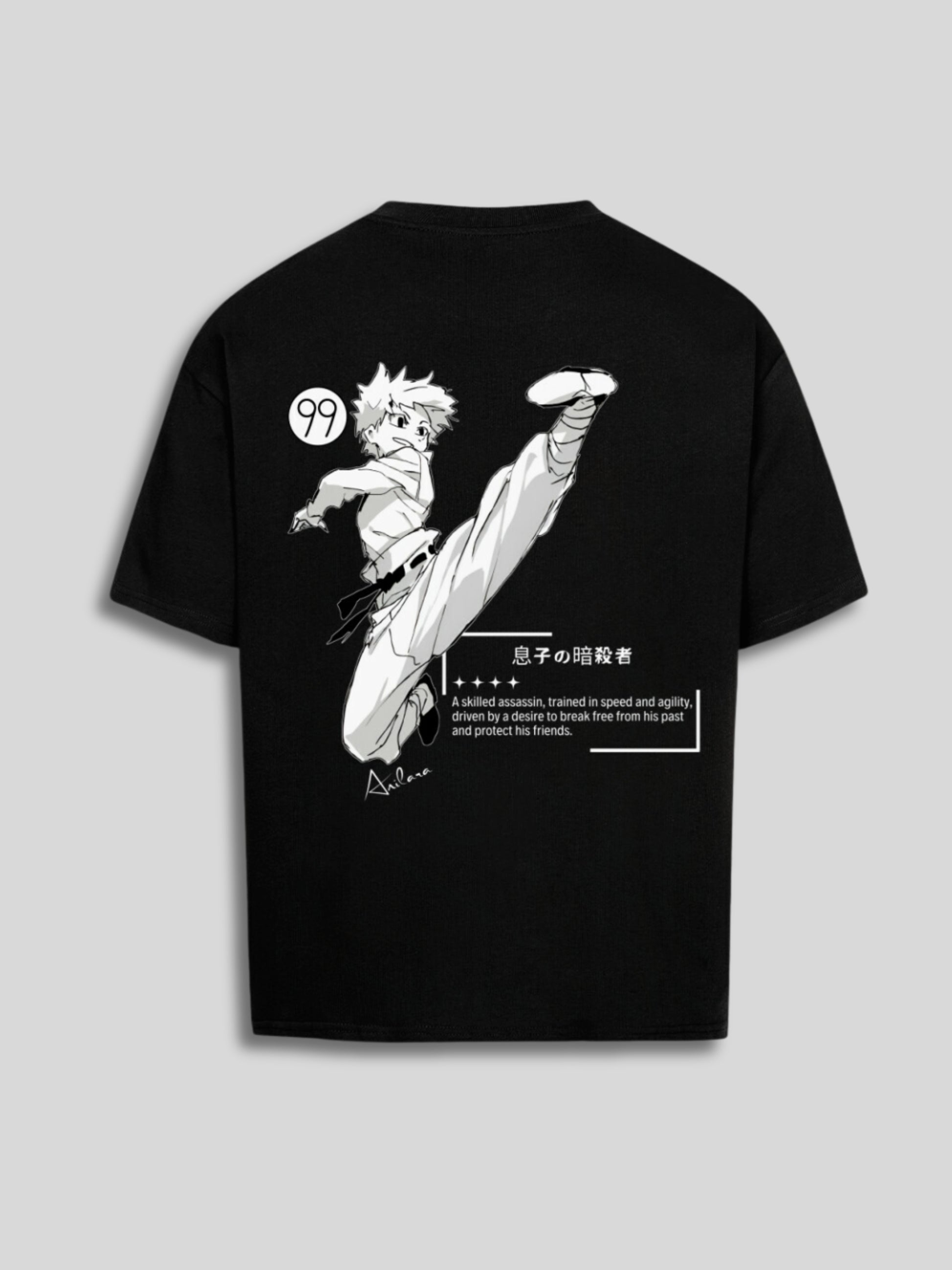 Anilara Killua Zoldyck Tshirt Hunter x Hunter Anime Clothing