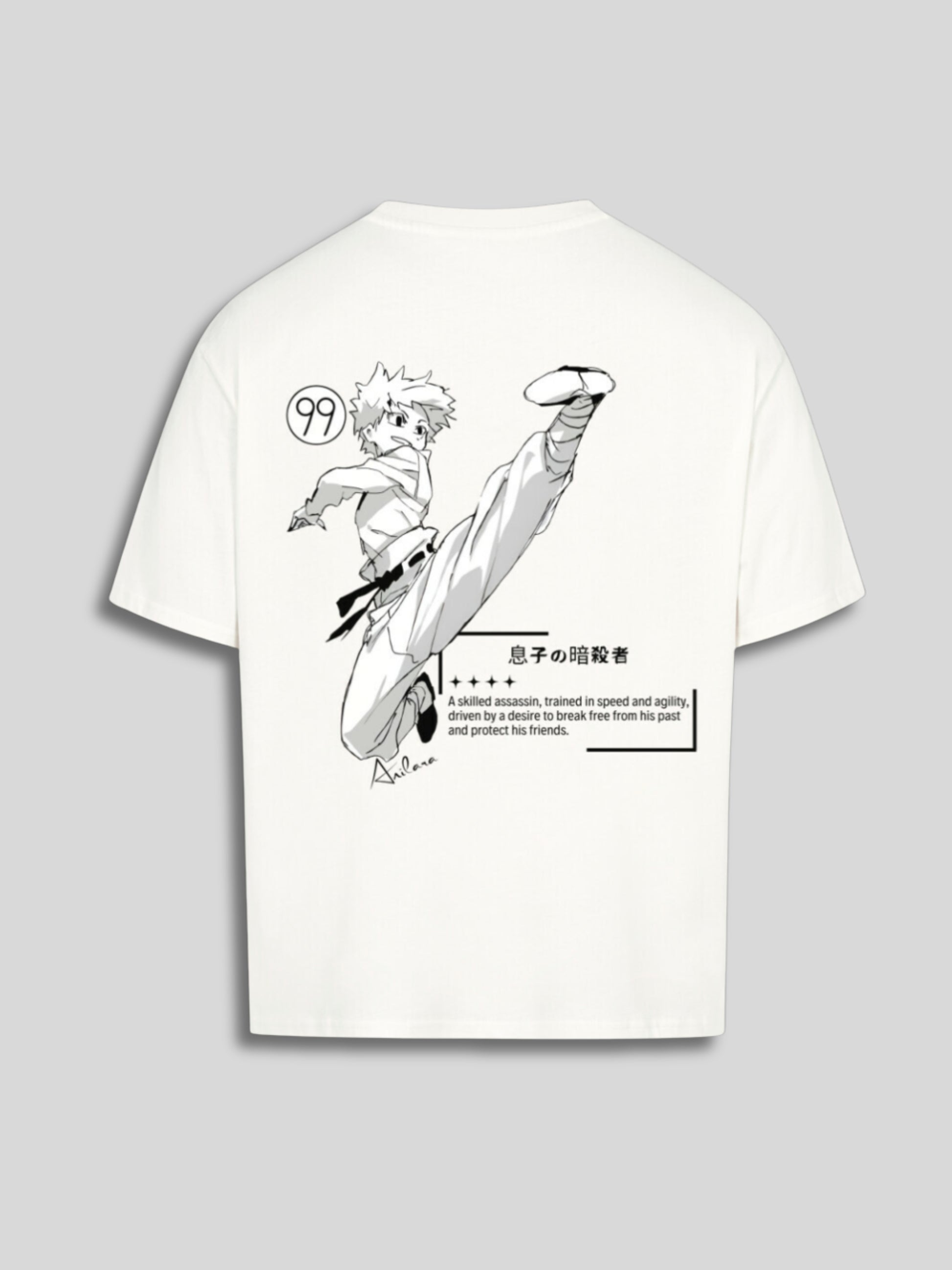 Anilara Killua Zoldyck Tshirt Hunter x Hunter Anime Clothing