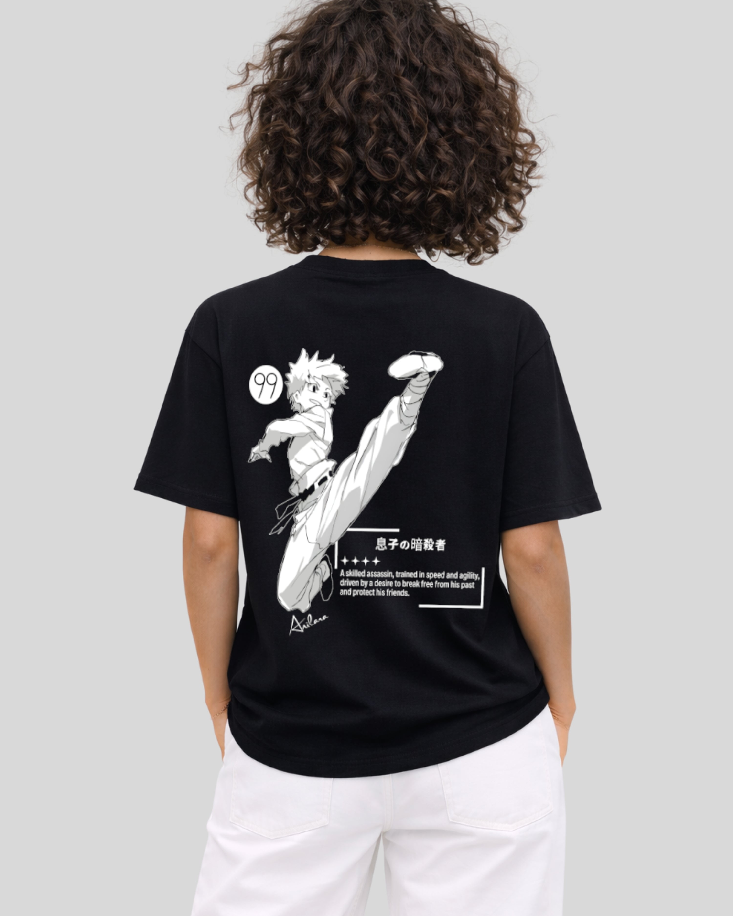 Anilara Killua Zoldyck Tshirt Hunter x Hunter Anime Clothing