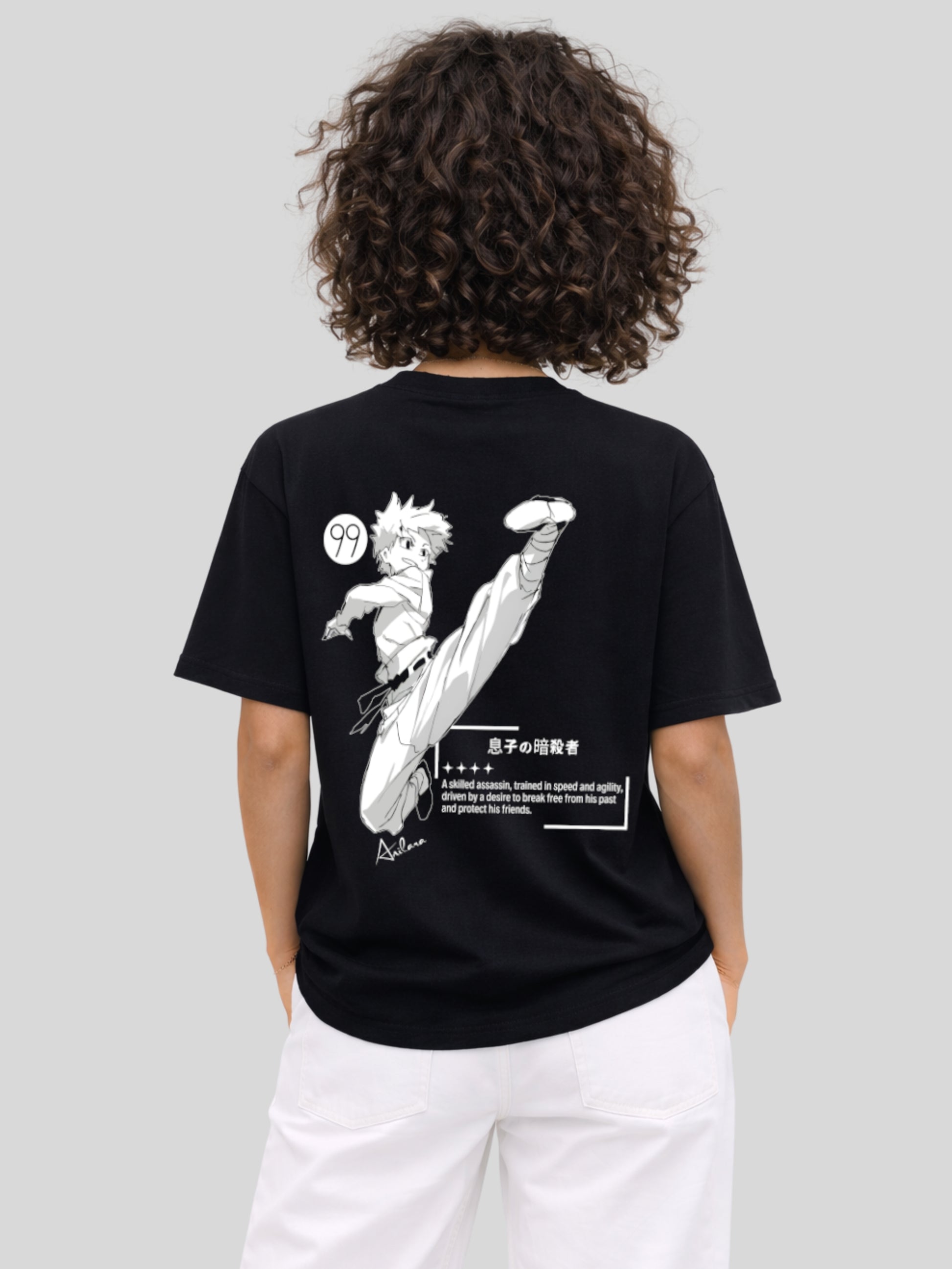 Anilara Killua Zoldyck Tshirt Hunter x Hunter Anime Clothing