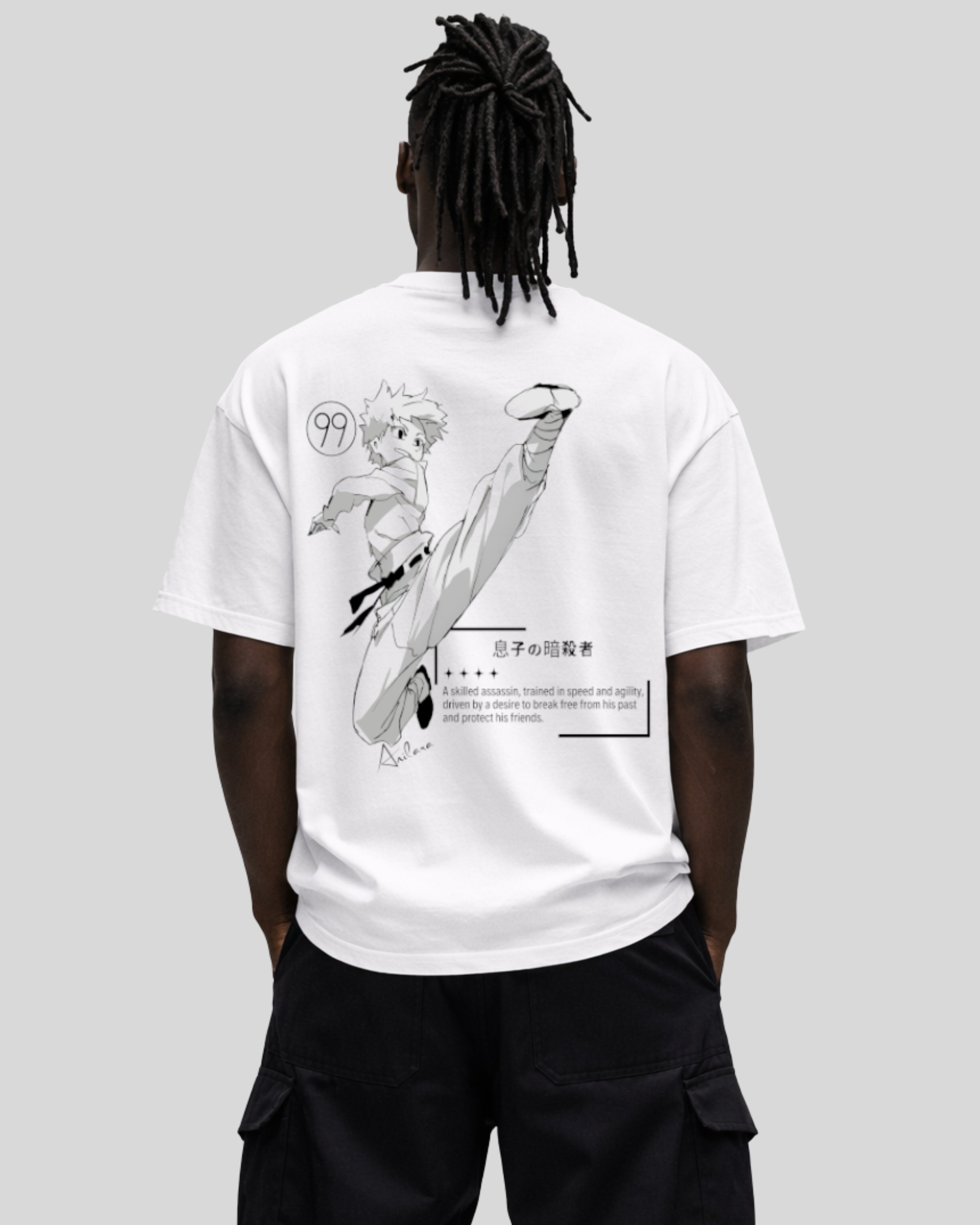 Anilara Killua Zoldyck Tshirt Hunter x Hunter Anime Clothing