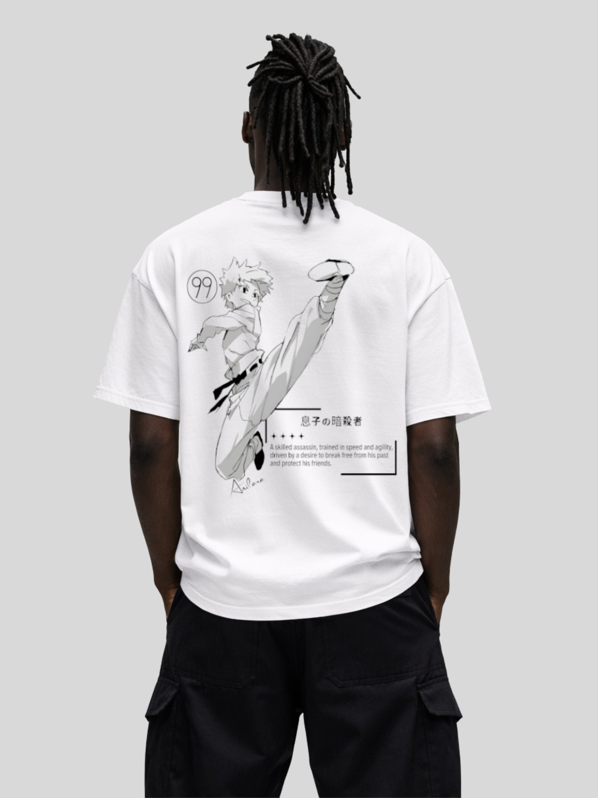Anilara Killua Zoldyck Tshirt Hunter x Hunter Anime Clothing