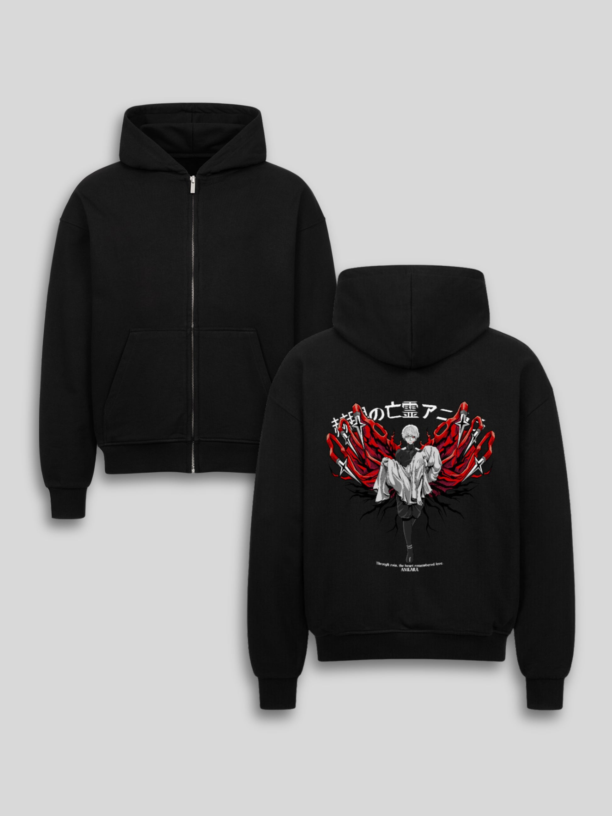 Anilara Ken Kaneki Zipper Tokyo Ghoul Anime Clothing