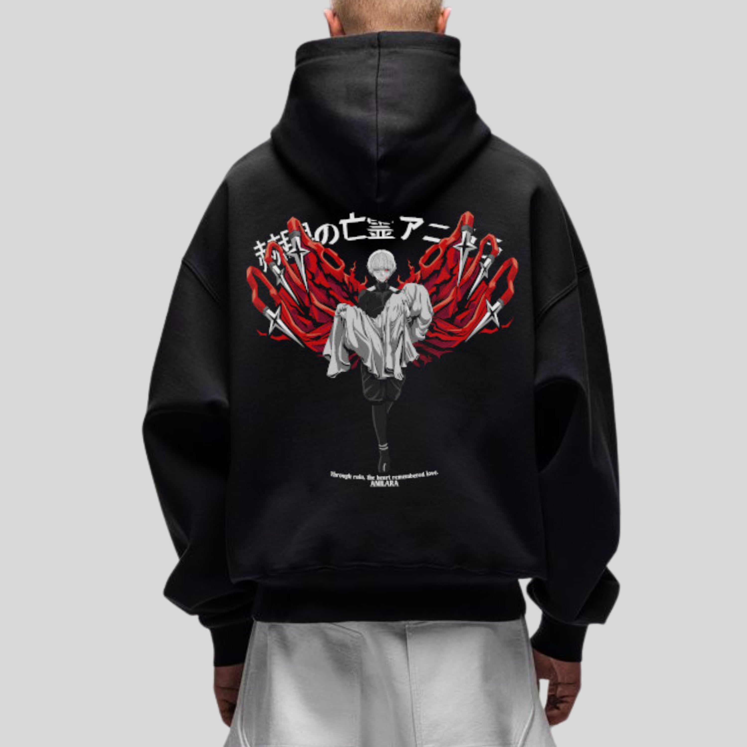 Anilara Ken Kaneki Hoodie Tokyo Ghoul Anime Clothing