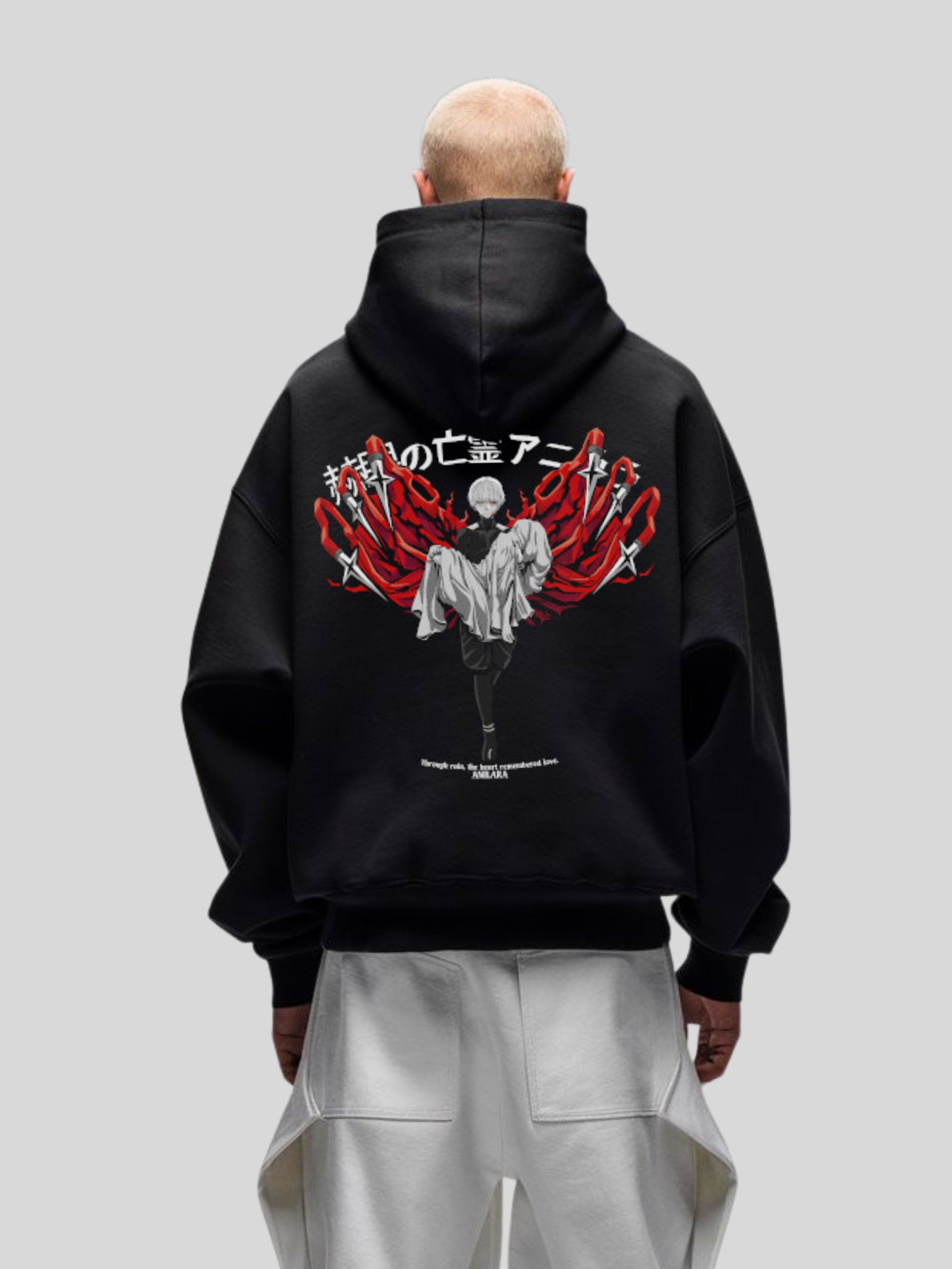 Anilara Ken Kaneki Hoodie Tokyo Ghoul Anime Clothing