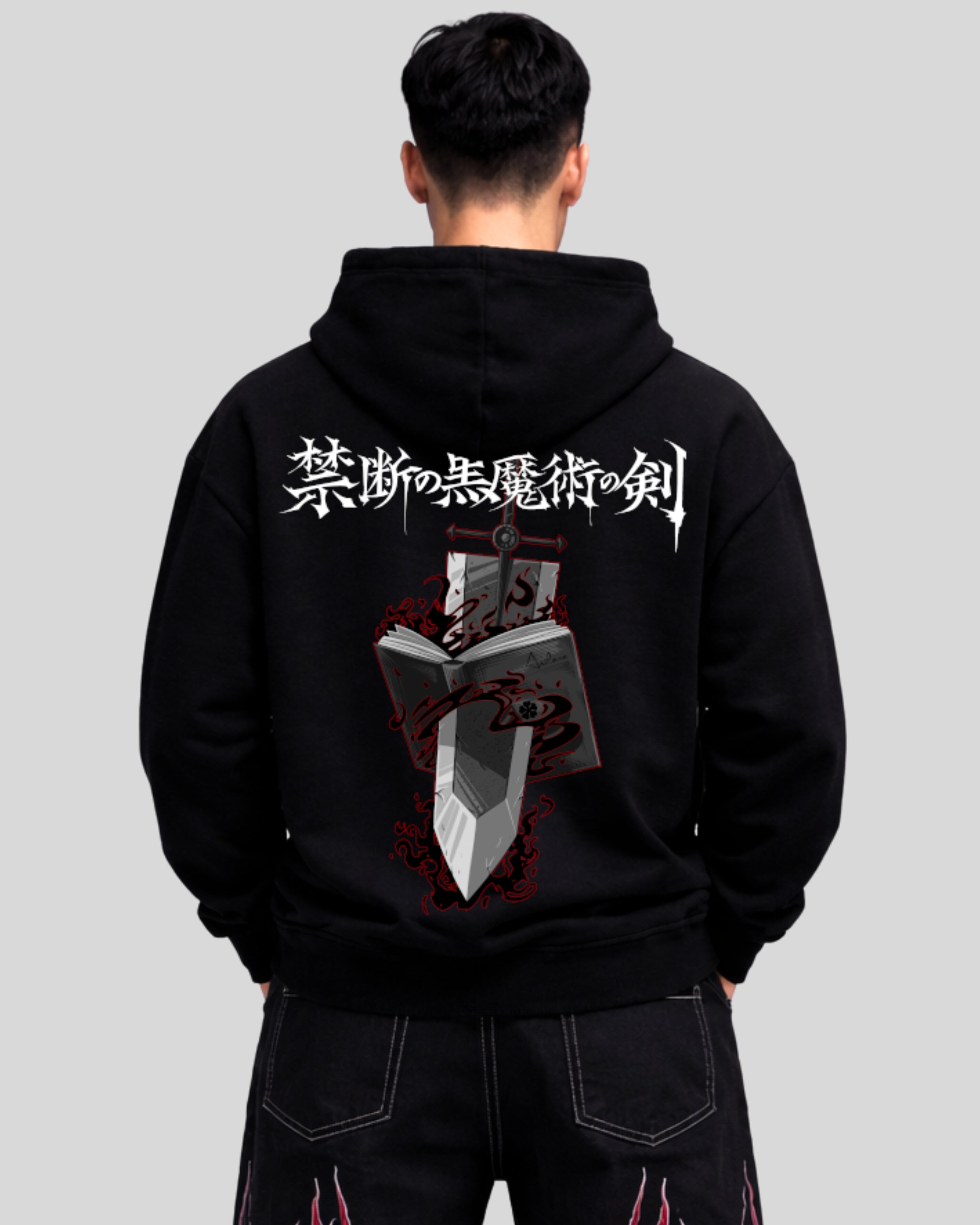 Anilara Asta Grimoire Hoodie Black Clover Anime Clothing