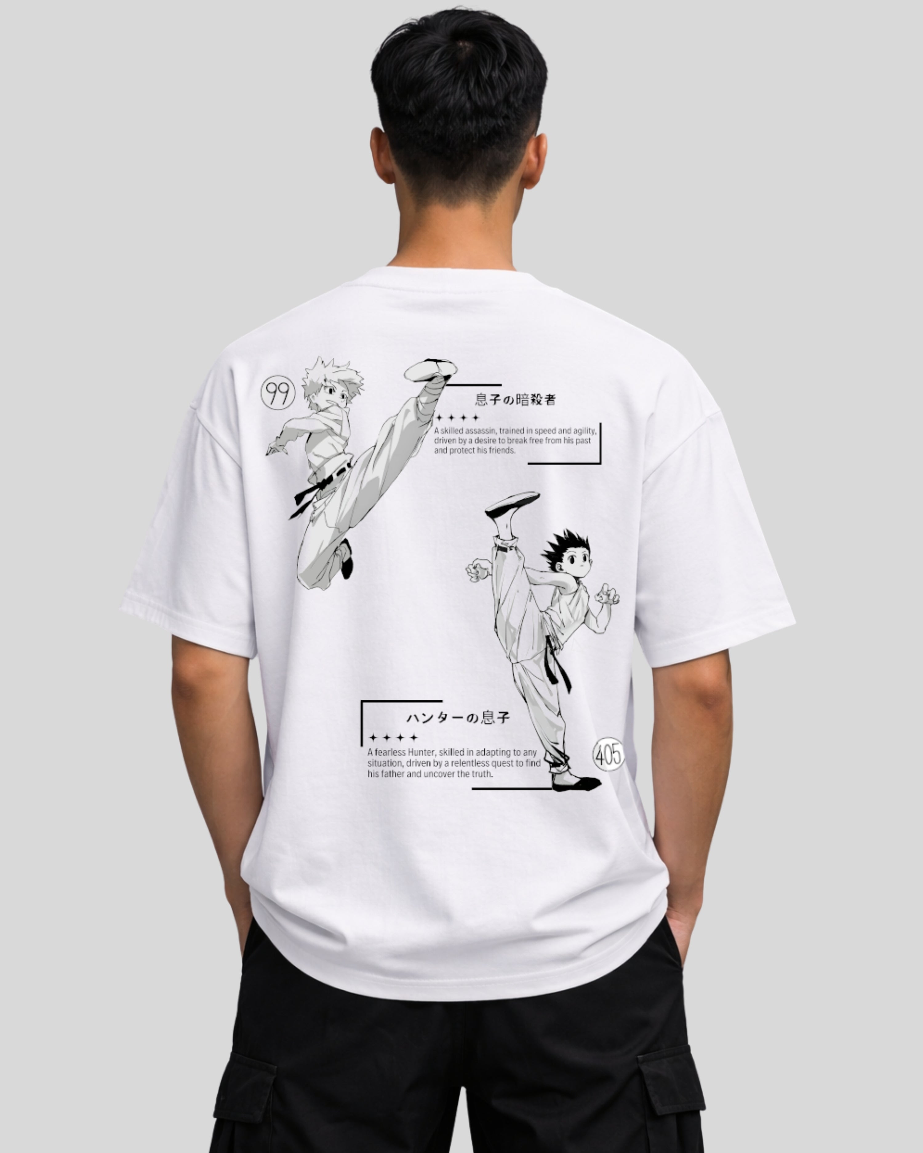 Anilara Gon Killua T-Shirt HunterxHunter Anime Clothes
