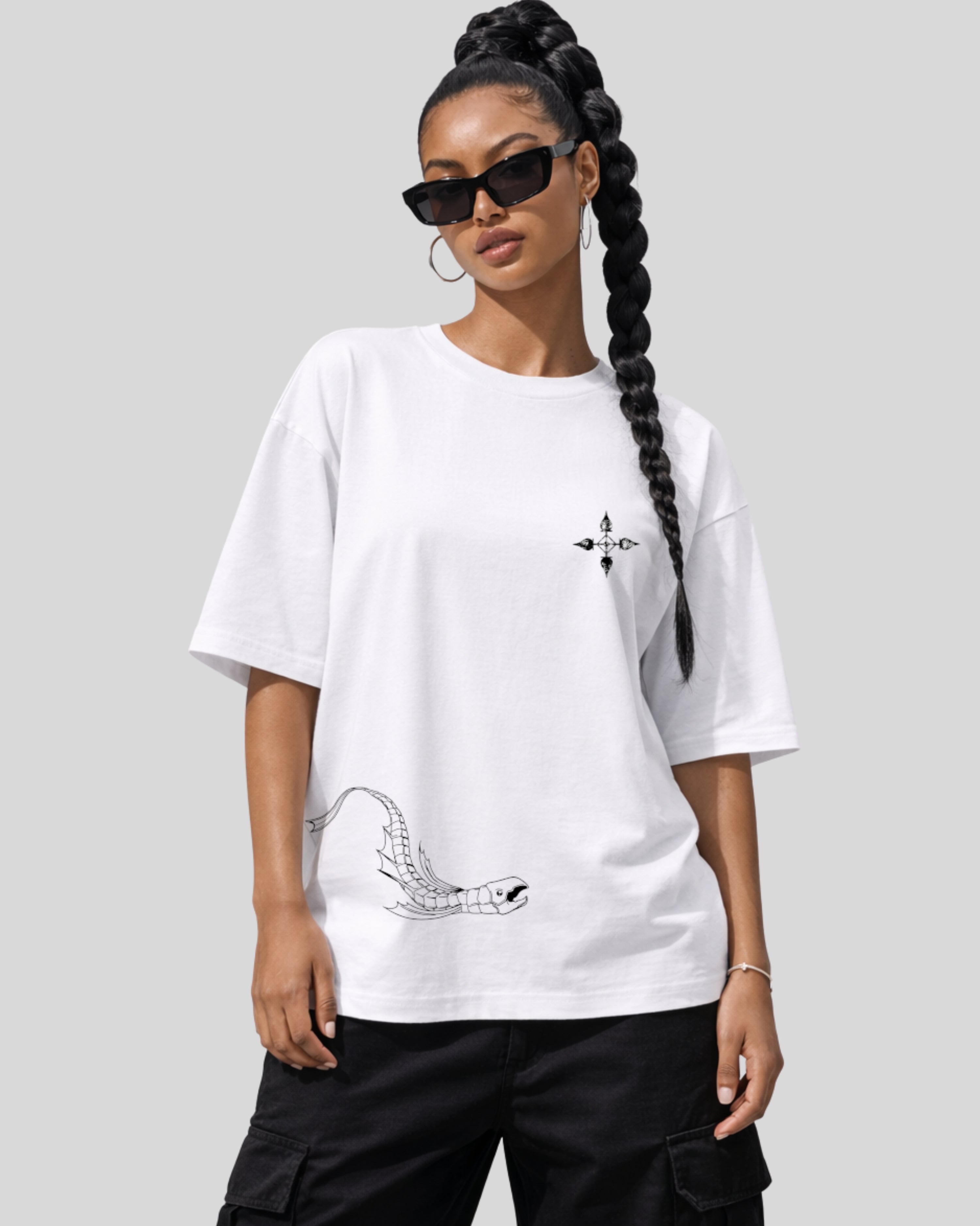 Anilara Chrollo Lucifer Oversized Tshirt Hunter x Hunter Anime Clothes