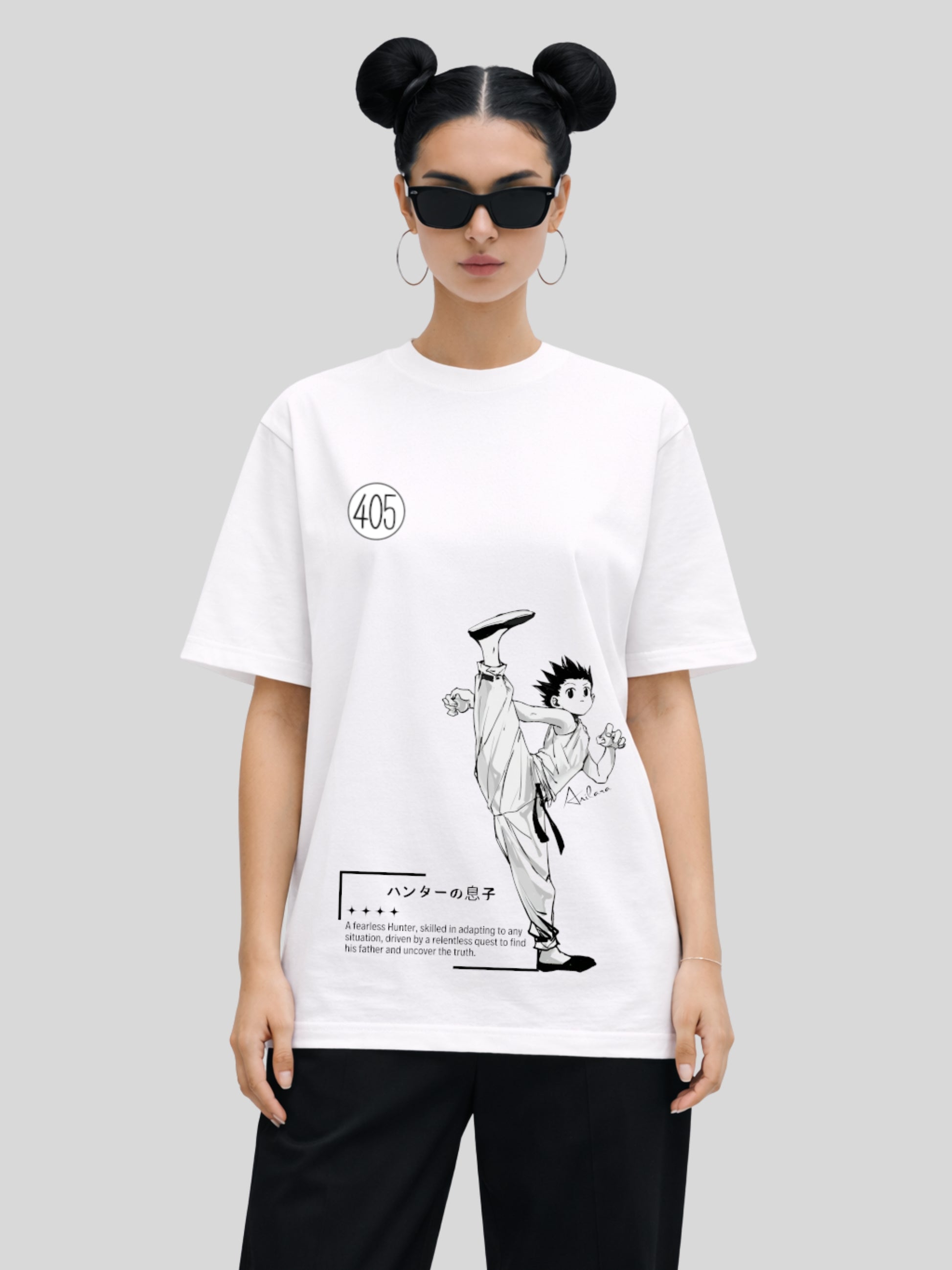 Anilara Gon Killua T-Shirt HunterxHunter Anime Clothes