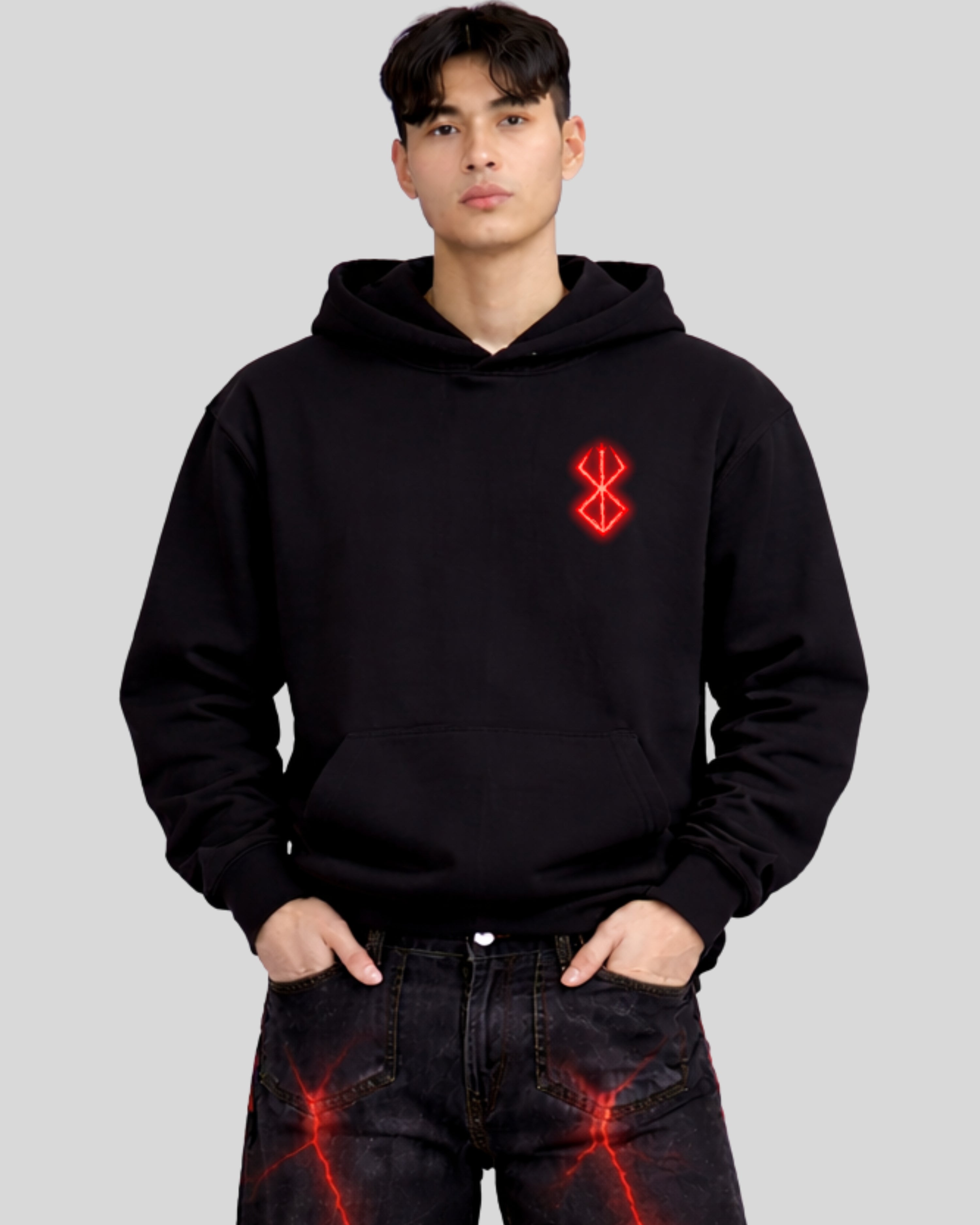 Anilara Guts Hoodie Berserk Anime Clothing