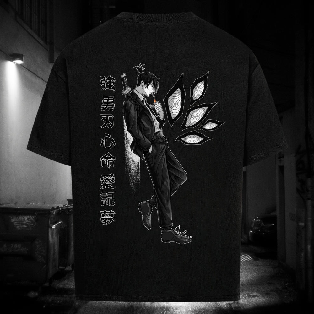 Anilara Aki Tshirt Chainsawman Anime Clothing