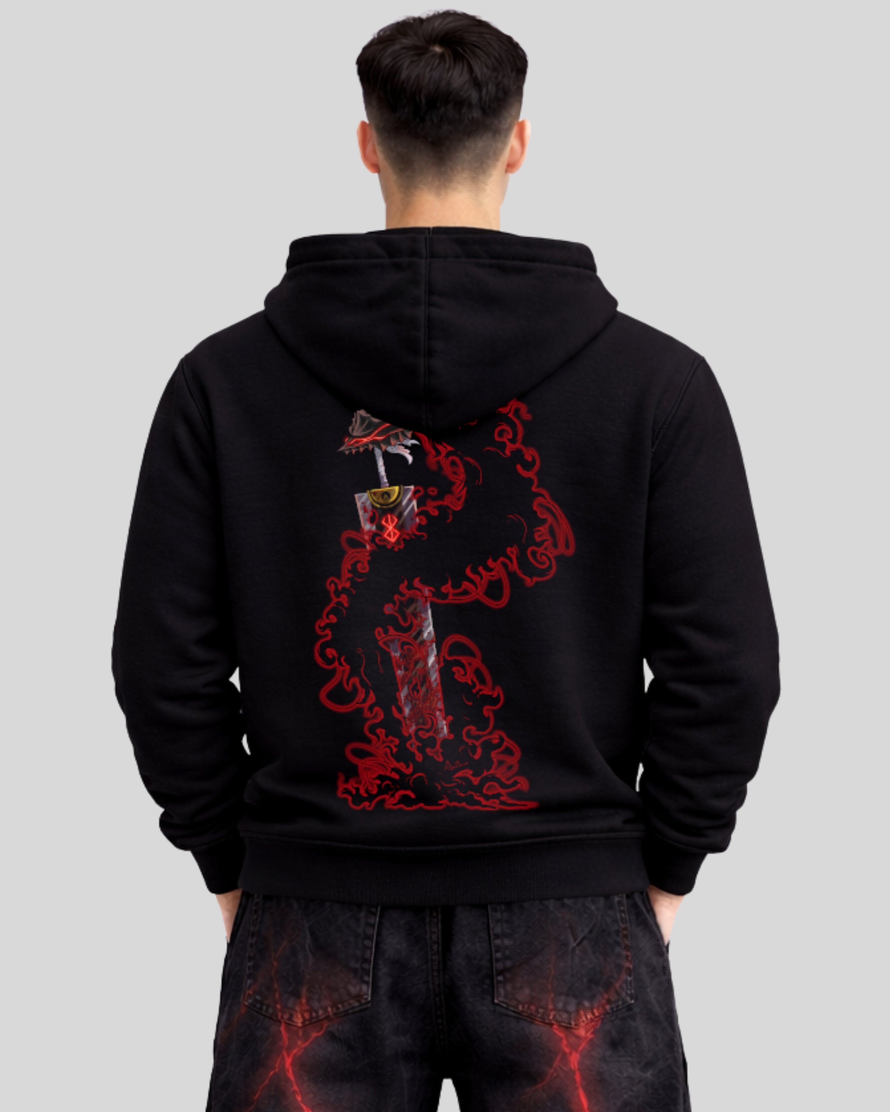 Anilara Guts Zipper Berserk Anime Clothing
