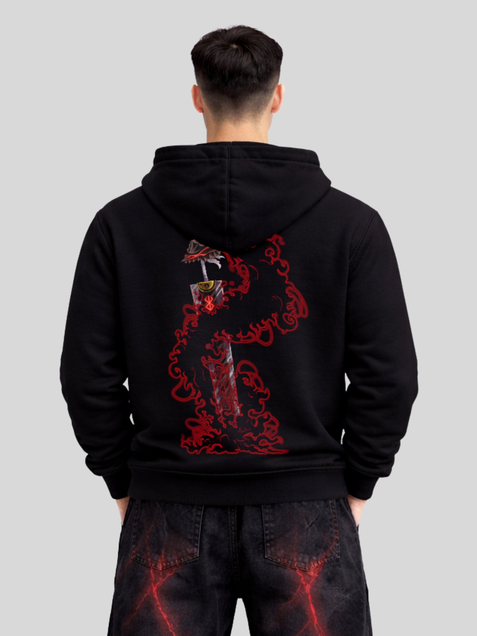 Anilara Guts Zipper Berserk Anime Clothing