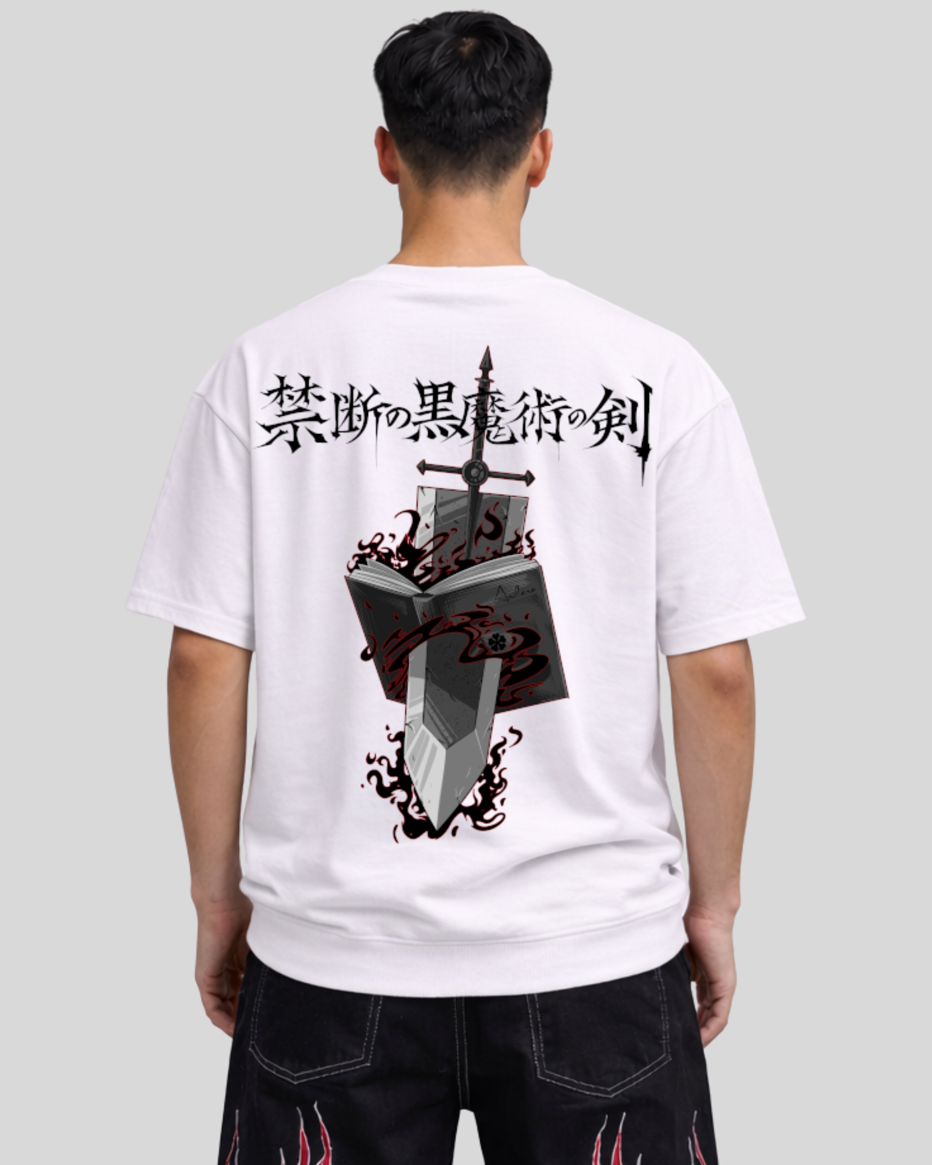 Anilara Asta Grimoire Shirt Black Clover Anime Clothing