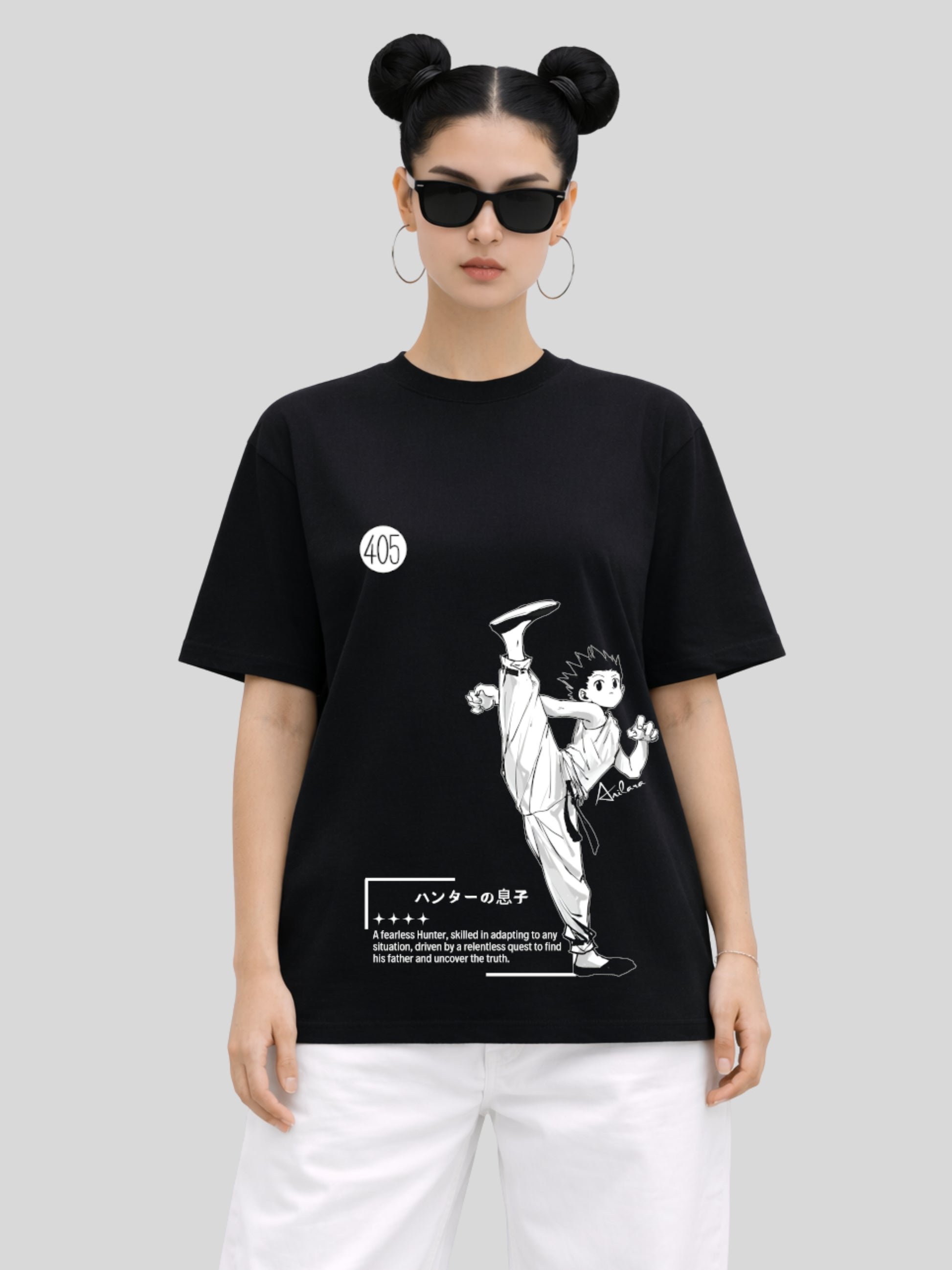 Anilara Gon Killua T-Shirt HunterxHunter Anime Clothes