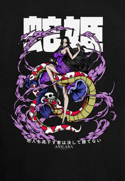 Anilara Boa Hancock T-Shirt One Piece Anime Clothing Streetwear