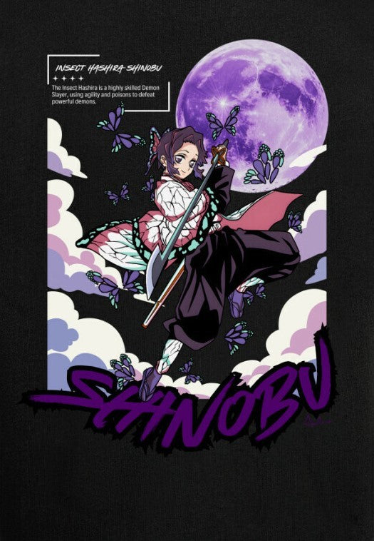 Anilara Shinobu Demon Slayer Anime Clothing Streetwear