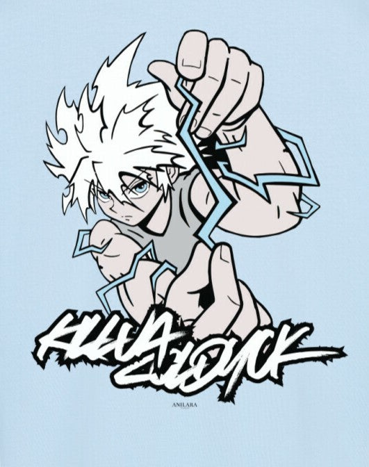 Anilara Killua Zoldyck T-Shggirt HxH Anime Clothing Streetwear