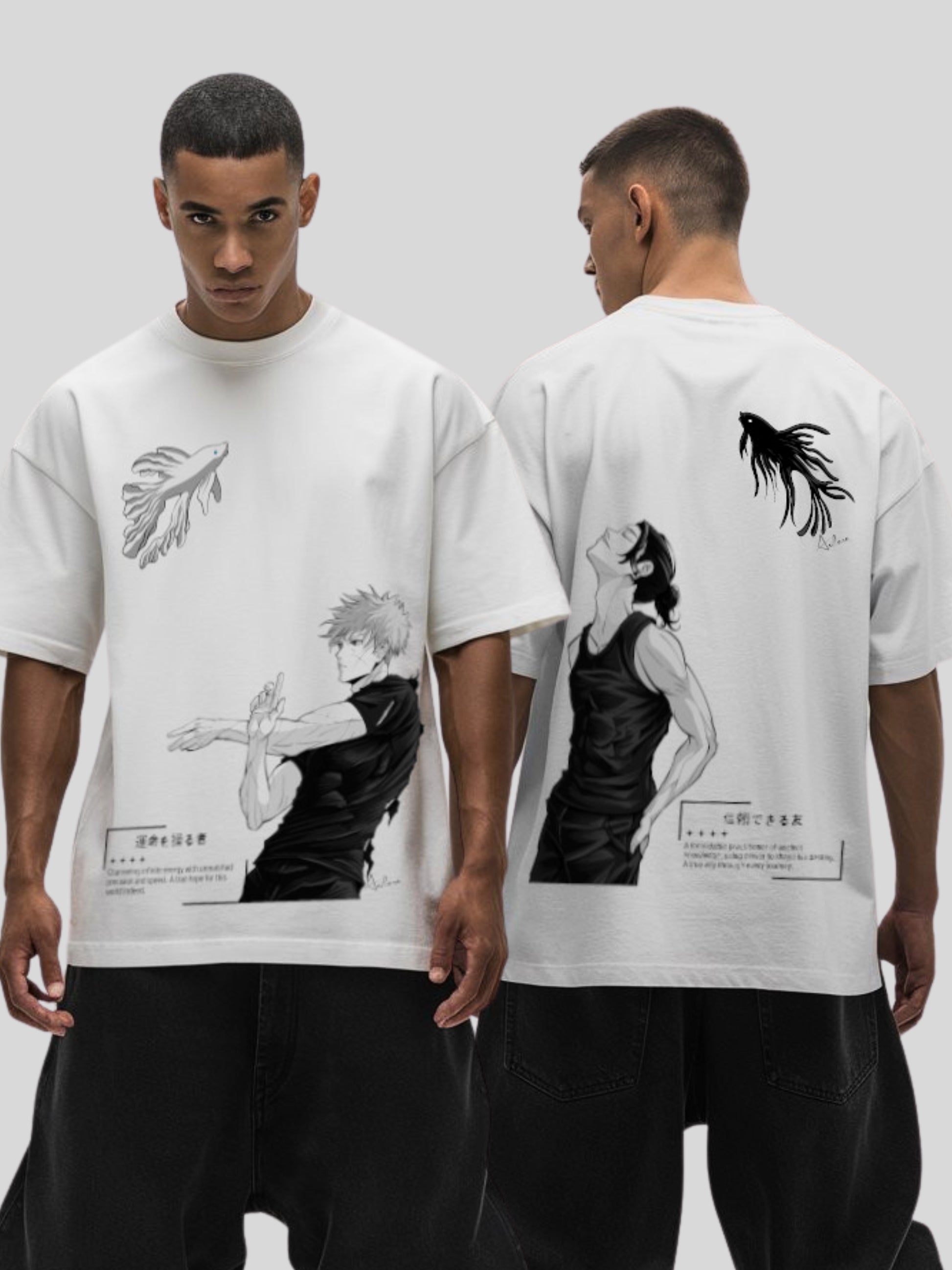 Anilara Gojo x Geto T-Shirt Jujutsu Kaisen Anime Clothing