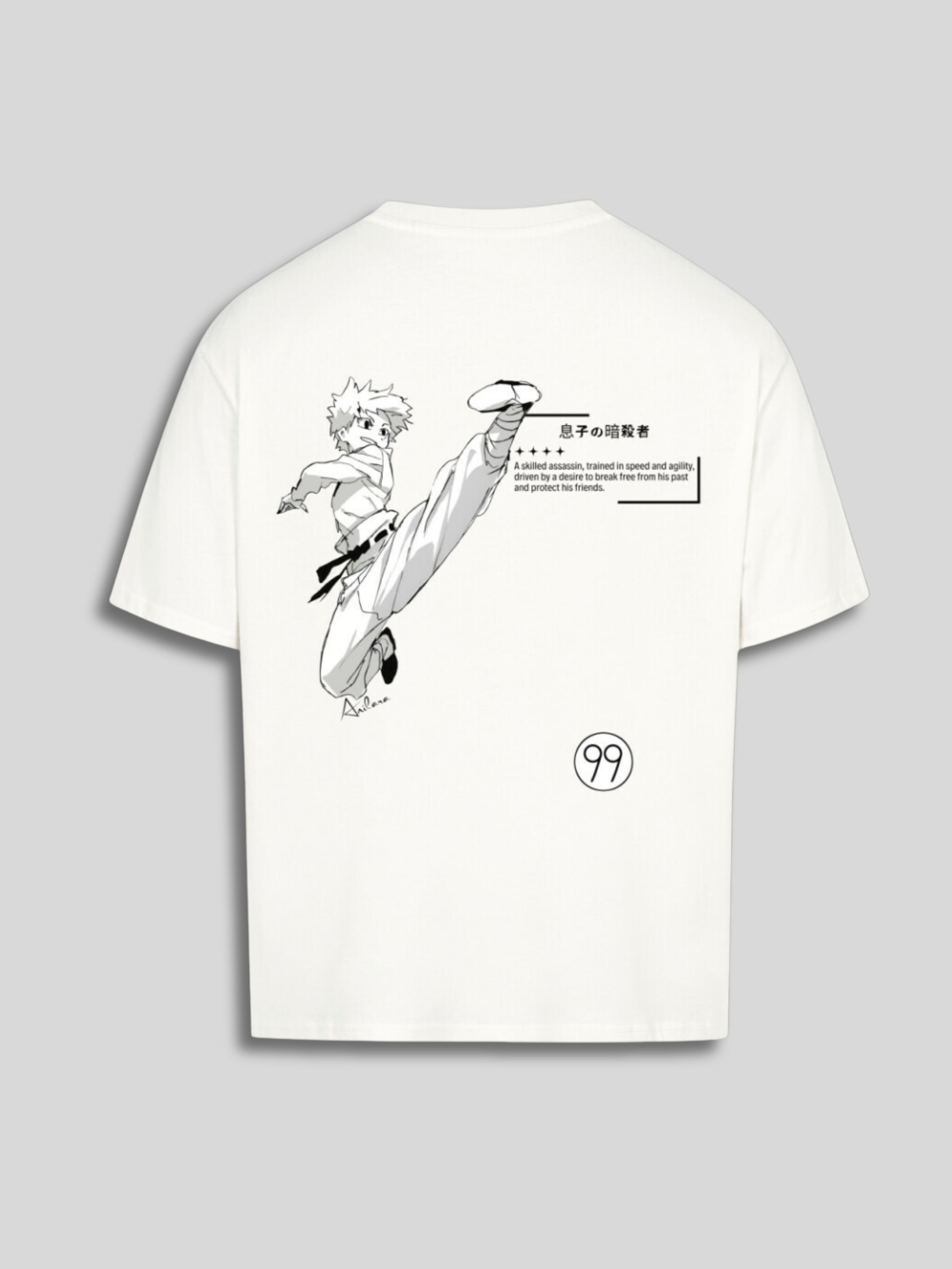 Anilara Gon Killua T-Shirt HunterxHunter Anime Clothes