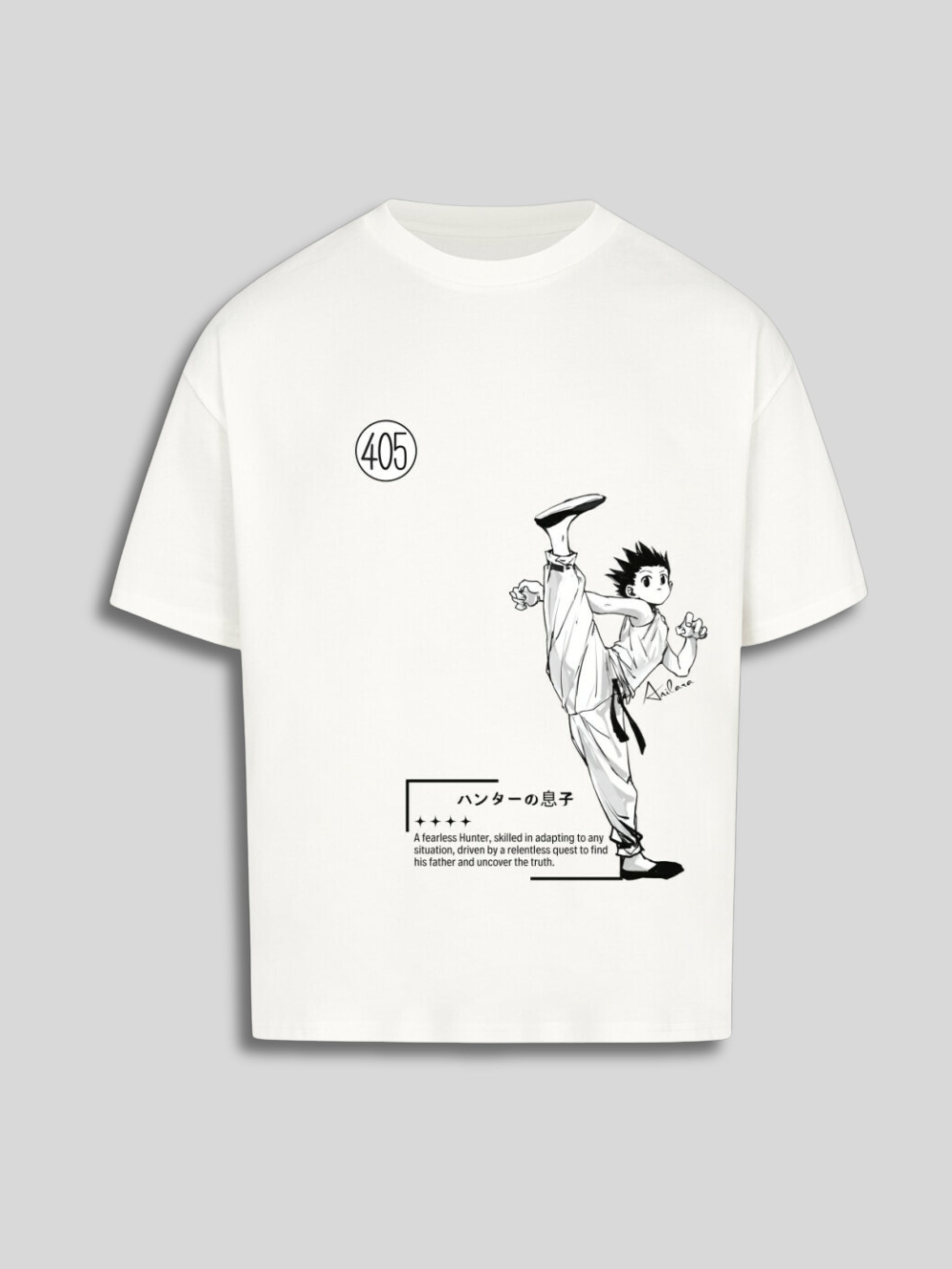 Anilara Gon Killua T-Shirt HunterxHunter Anime Clothes