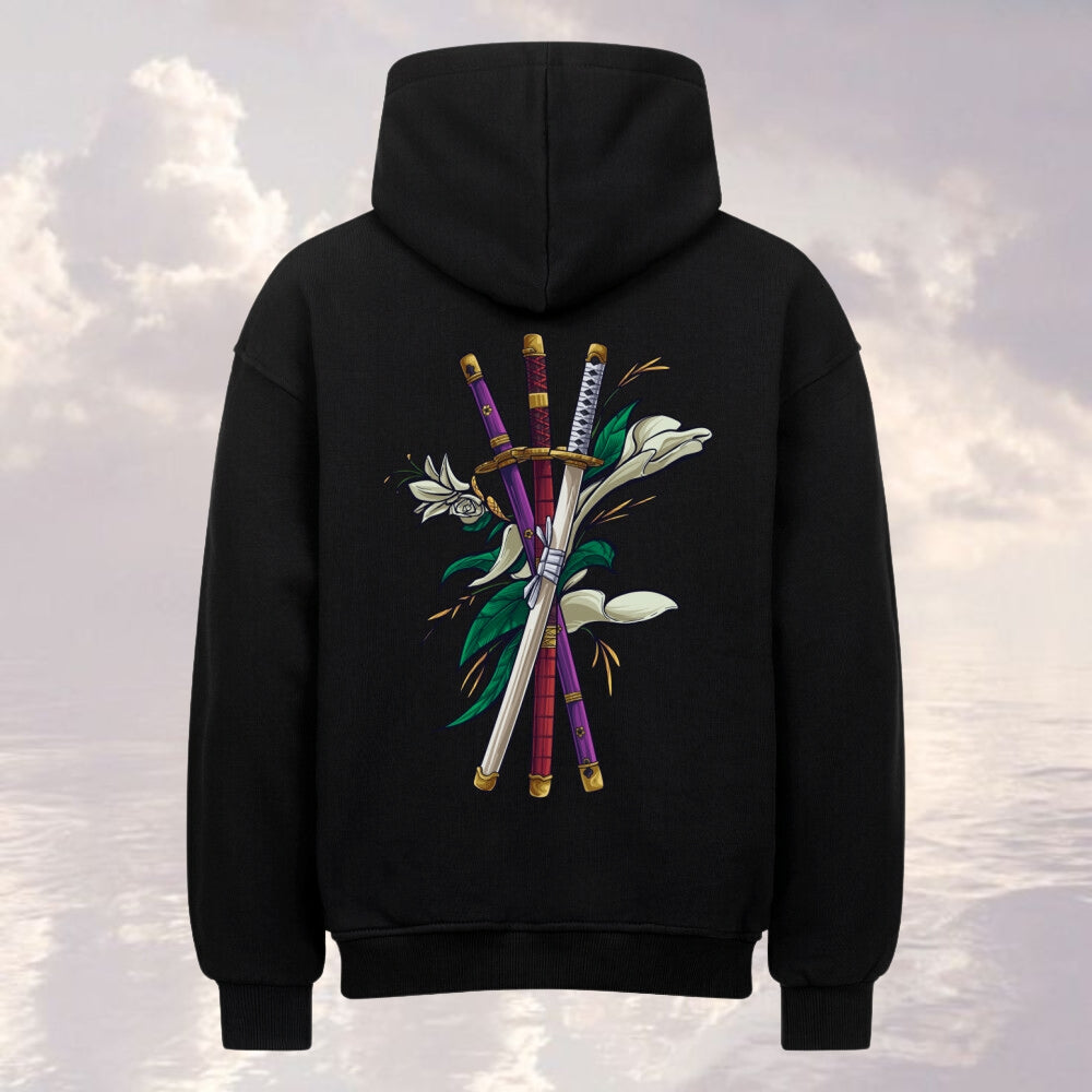 Anilara Zoro Hoodie One Piece Anime Clothing