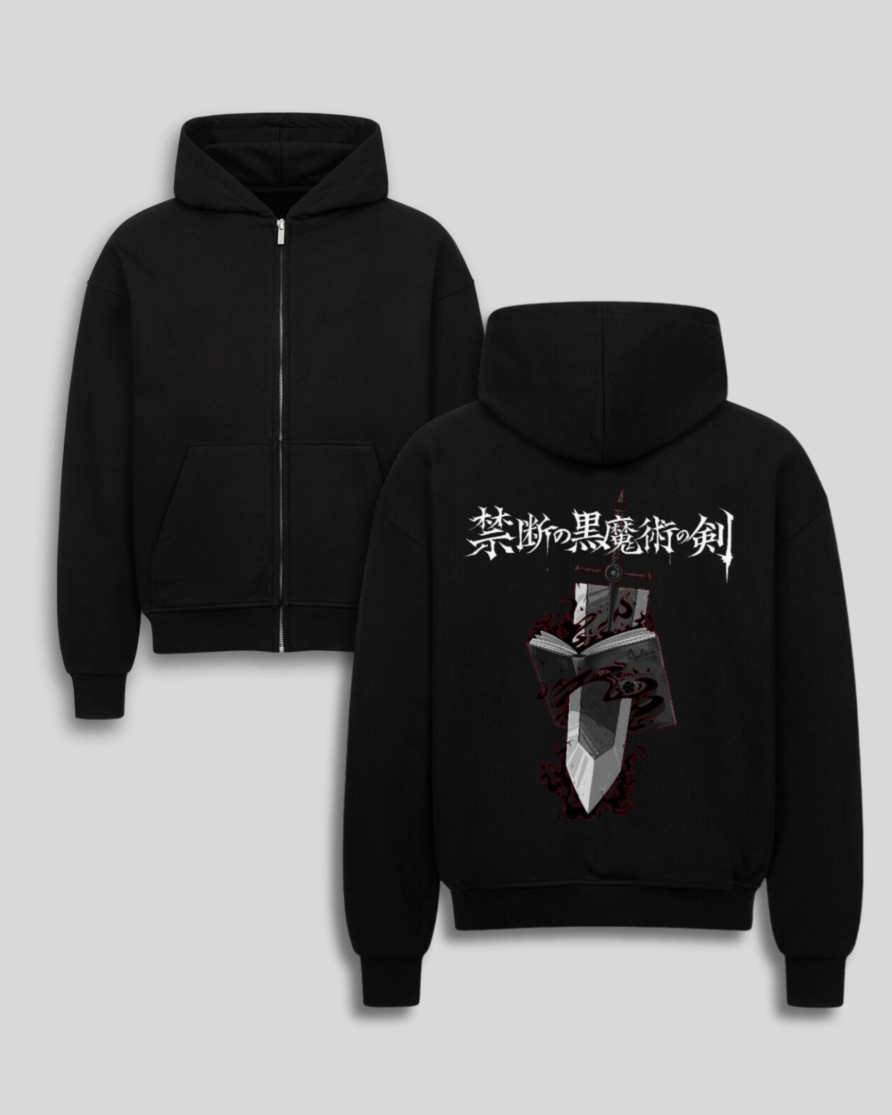 Anilara Asta Grimoire Zipper Black Clover Anime Clothing