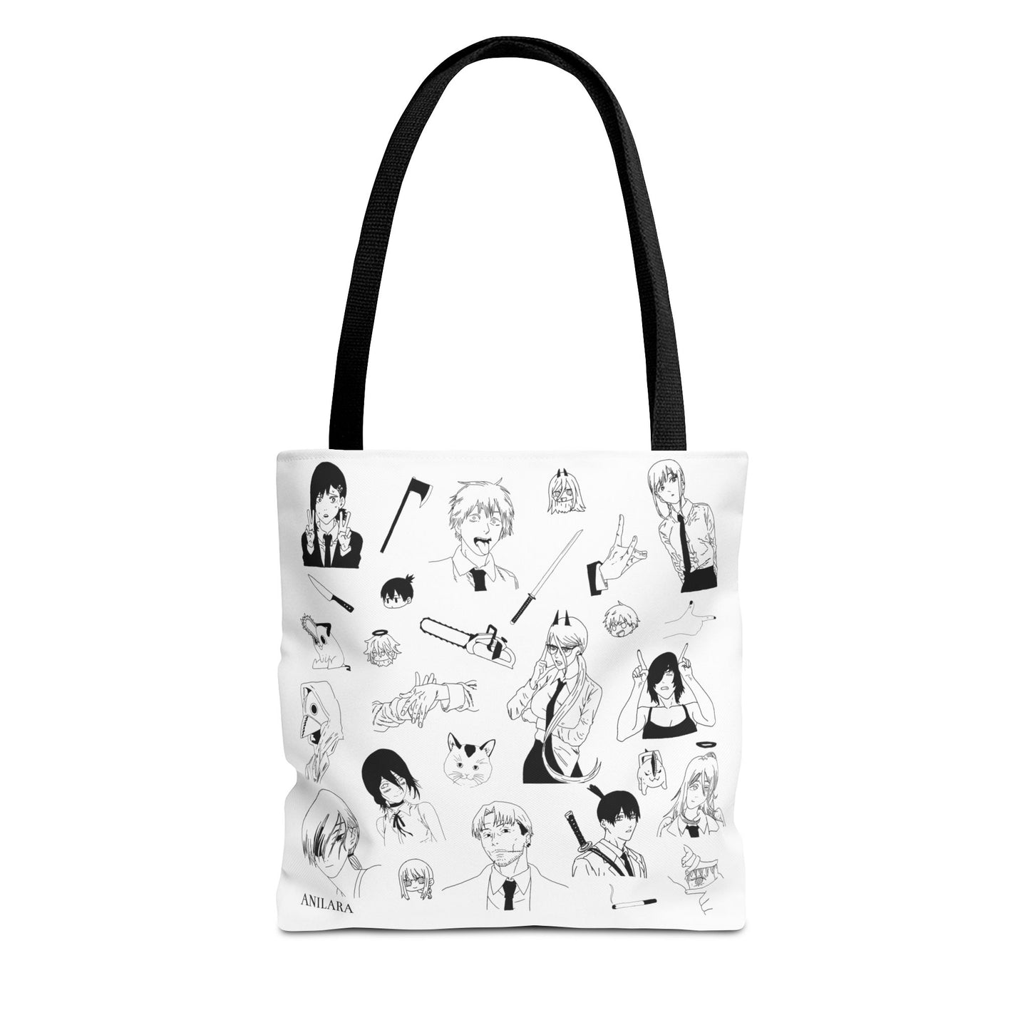 Anilara Chainsawman Tote Bag Anime Clothing