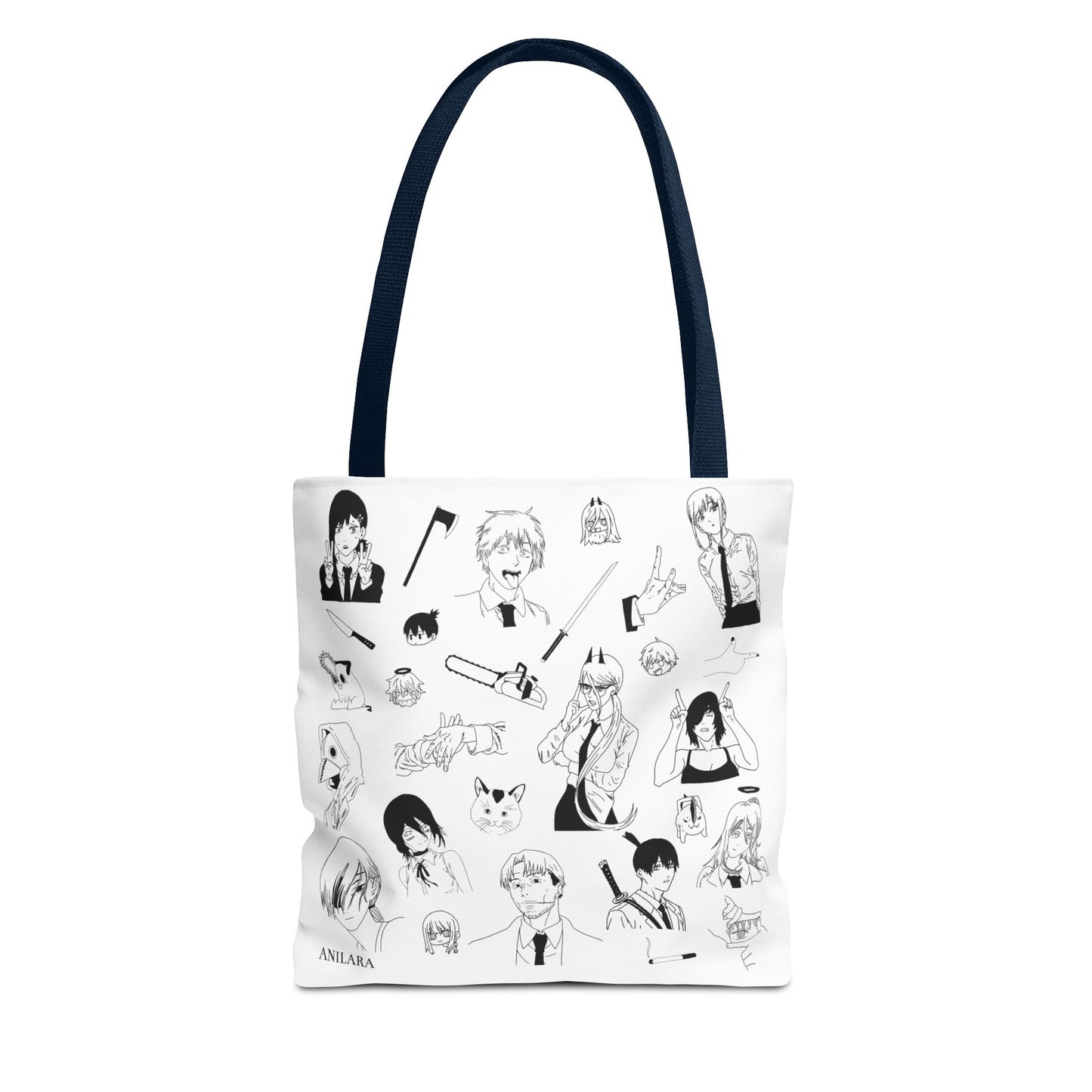 Anilara Chainsawman Tote Bag Anime Clothing