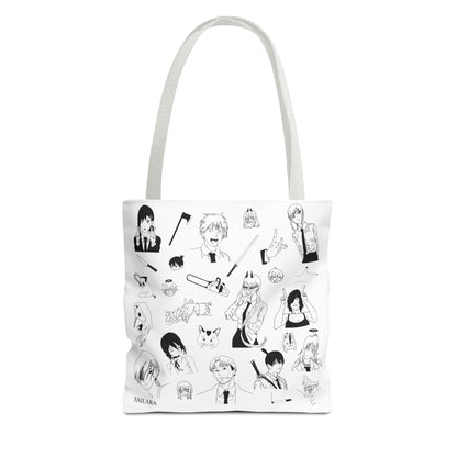 Anilara Chainsawman Tote Bag Anime Clothing