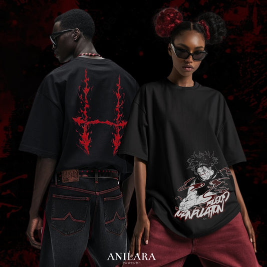 Anilara Choso Oversized T-Shirt JJK Anime Clothing Anime Tshirt